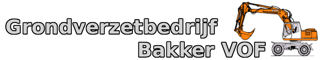 Grondverzetbedrijf Bakker v.o.f.